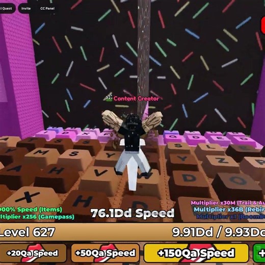 New Trick Unlock😱World 1 +1 Speed Escape Keyboards 💕 #roblox