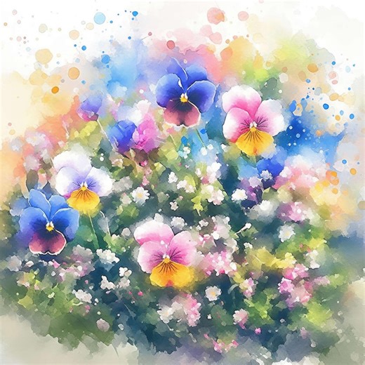 12 Spring Flowers Background Clipart, Background Design Images, Printable Watercolor Clipart, Commercial Use, Paper Crafts, Junk Journals - Etsy