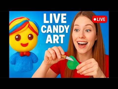 “LIVE 🍭 Turning Candies Into Amazing Art — You Won’t Believe the Final Look! 😱✨”