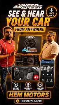 Need For Speed Smart DVR | Watch & Hear Inside Your Car from Anywhere | HEM Motors