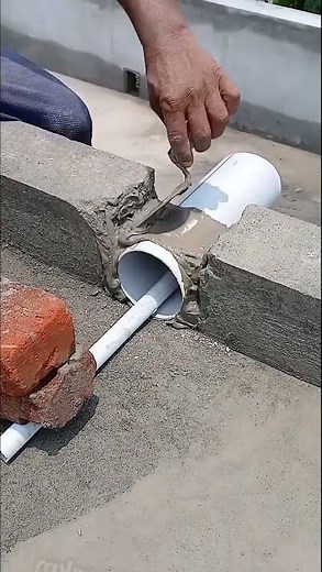 how to install PVC pipes, in a unique way