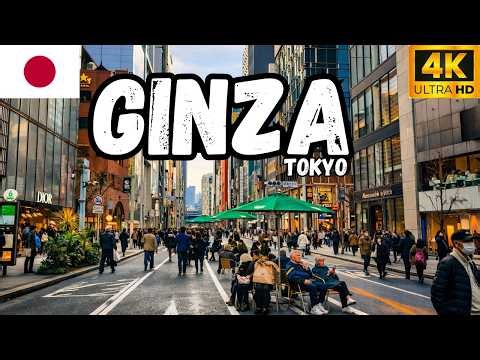Tokyo Ginza Walk 🇯🇵 Japan’s Largest Luxury Shopping District | 4K City Walk #japan