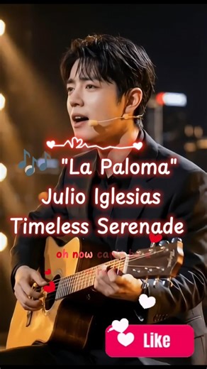 🎶 "La Paloma" – Julio Iglesias' Timeless Serenade #music #70s #60s #80s #aicover #shorts