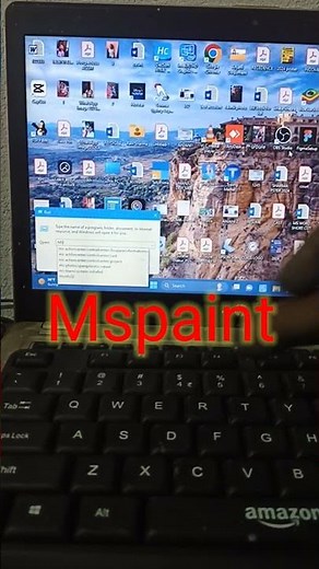 How to open microsoft paint using run command, open paint with Run command #mspaint #computer