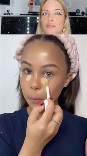 Make-up tutorial by 10 years old 🫶yes or not? #makeup #tutorial #makeuptutorial #girls #cute