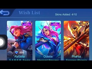 SKIN WISH LIST| How to show and add Skin Wish List? | Mobile Legend Tutorial