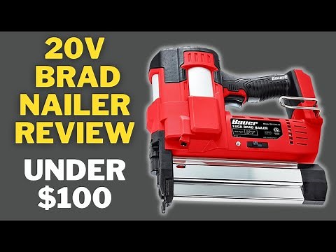 Bauer 20v Cordless 18 Gauge Brad Nailer Review (Harbor Freight)