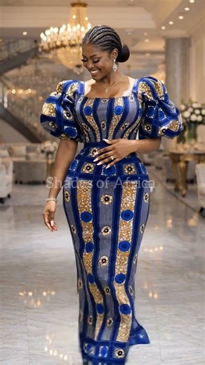 Royal Ankara Elegance 💙🔥 | Luxury African Dress Styles You NEED to See in 2026 #allthingsankara