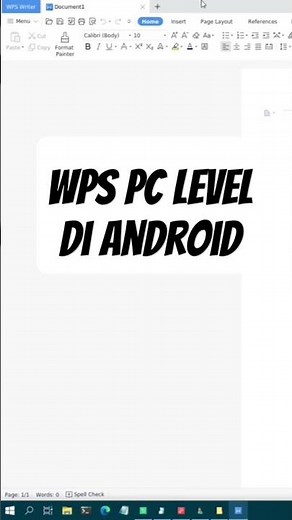 tutorial instal wps office pc level di android #tutorial #wps #office