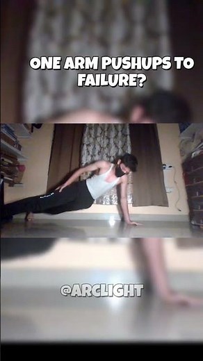 One Arm Pushups to Failure...