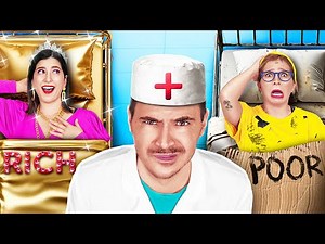 NEW 123 GO! My Family Runs A Hospital 🚑 Emergency Hacks and Crafts