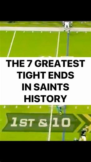 The 7 Greatest Tight Ends in New Orleans Saints History #football #nfl #highlights #footballshorts