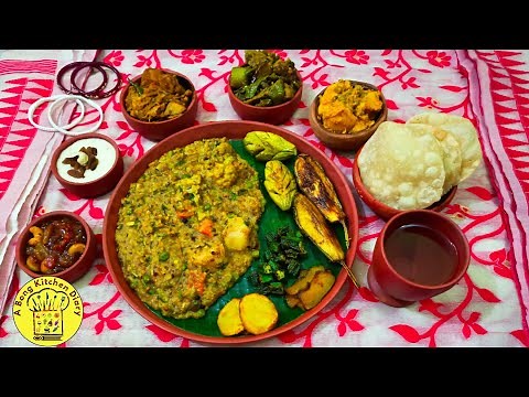 Saraswati Puja Bhog | Bengali Traditional Khichuri Bhog Recipe | Pure Veg Bengali Thali Recipe