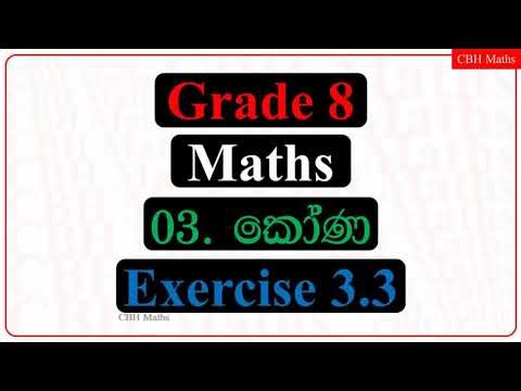 CBH Maths Grade 8 Exercise 3.3