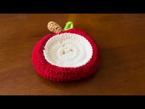 Apple Coaster Crocheted Christmas Vibes Are Here