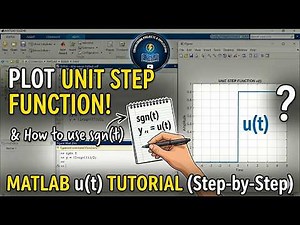 MATLAB Unit Step Function Plot Using Signum Function | Step-by-Step Tutorial