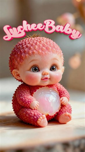 ASMR | Lychee the Lychee Baby Eats & Reacts 🍼✨ | Cute Baby Sounds & Soft Reactions #asmr