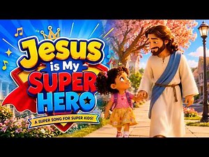 Jesus Is My Super Hero! 🦸‍♂️ | Fun Christian Kids Song | Worship for Children