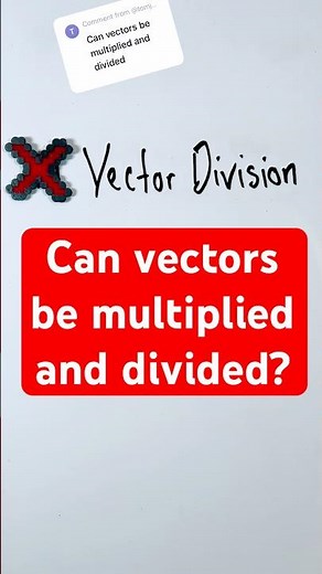 Can vectors be multiplied and divided? #shorts