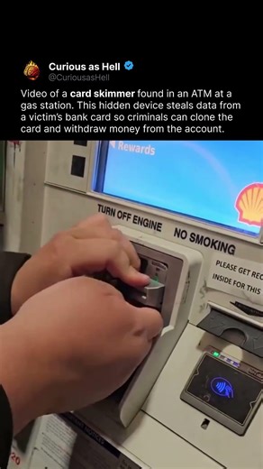Skimmer Inside This ATM 💳