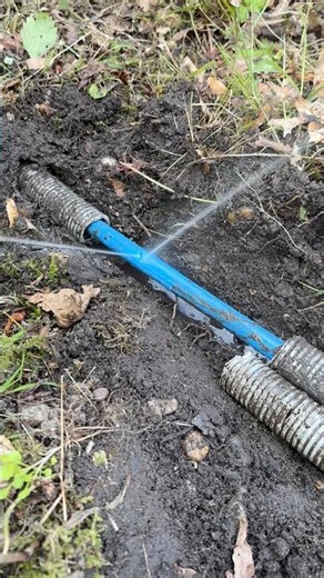 😳 Water pipe buried only 2 inches deep! Leak located in Pessac using tracer gas