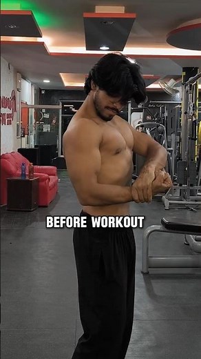 Chest Pump Before vs After Workout 👀🔥