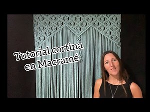 Cómo hacer cortina en macramé. Paso a paso cortina en macramé