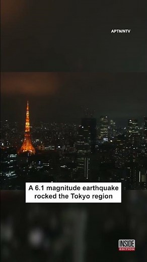 Powerful Earthquake Shakes Tokyo #shorts