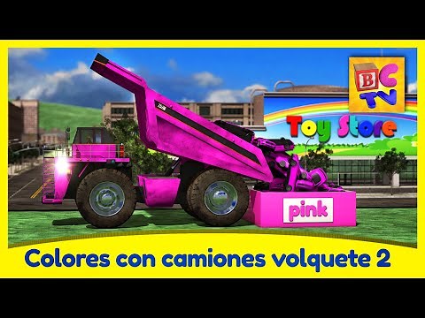 Aprenda los colores con camiones volquete Parte 2 | Video Educativo para niños de Brain Candy TV