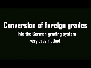 German Grading System Conversion | Step by Step