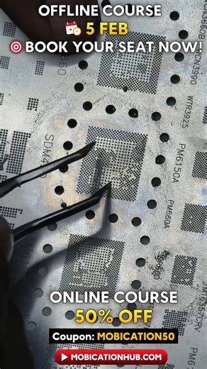 From Theory to Practice | Mobile Repair Training Class In this session, students are doing live mobile repair practice on real smartphone motherboards to gain hands-on experience. Practical training plays a crucial role in mobile repairing, as it helps students understand fault finding, voltage checking, component testing, and board-level diagnosis in real conditions. Under expert guidance, students practice using multimeters, DC power supplies, schematics, and board views to identify and repair