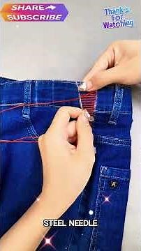 The Easiest Way to Tighten a Loose Waistband. #fashiontips #sewingtips #stylemistakes #lifehacktips