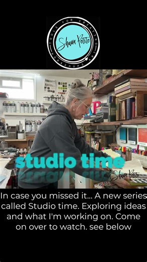 Studio time and coffee staining #mixedmedia