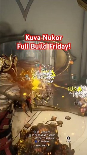 Warframe | Kuva Nukor Build sneak peek!! #warframebuilds #gaming #warframe #warframegameplay