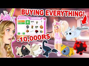 Buying EVERYTHING In The NEW HALLOWEEN UPDATE In Adopt Me! (Roblox)