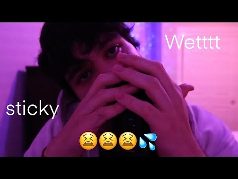asmr mouth sounds (very sticky, wet, delicious)
