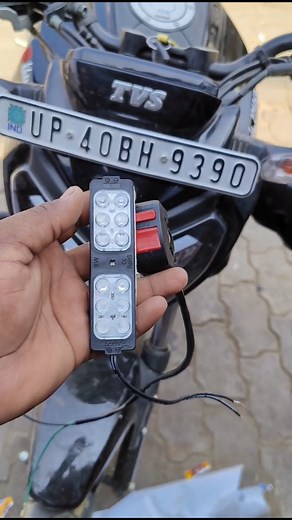 KK Radium__107__All bike's Modified⚡🔥♠️ on Instagram: "Universal police led light for bike 😎👌 . . . . . #led #ledlights #bikereels #bike #bikelovers #explore #postviral #tranding #bikemodification #modifiye #instagood #facebook"
