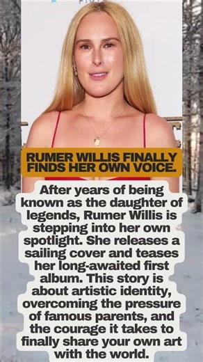 Rumer Willis Teases First Album! "Finally Happening" 🎶🎤 #RumerWillis