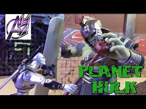 Planet Hulk- Hulk vs Thor [Stop Motion Film]