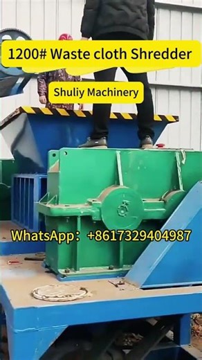 Amazing Waste Clothes Shredder Working Video | Powerful Textile Recycling Machine