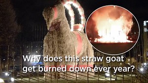 When vandalism becomes Christmas tradition - the strange story of the Gävle, Sweden straw goat. | Yahoo UK