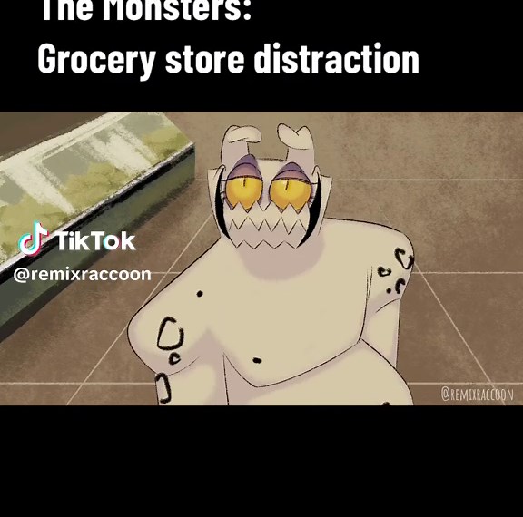 How could any fish-loving monster resist a giant fish sign?#TheMonsters #monsteroc #oc #animation #art #fyp