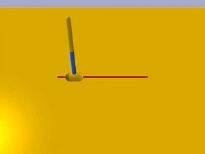 pybullet double pendulum, trained using TensorFlow Agents