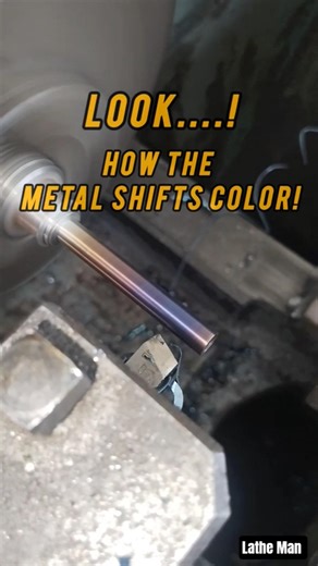 Color Change = Wrong Cut? See This #engineering #lathemachine #latheman #machining #lathe