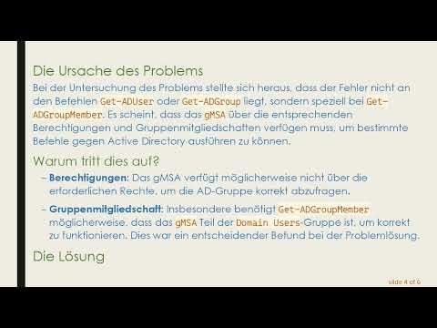 Behebung von gMSA-Problemen mit Get-ADGroupMember in PowerShell-Skripten