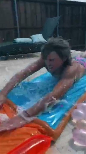 Never too old for Slip N Slide