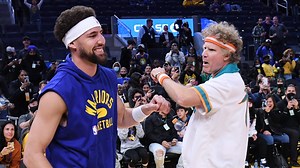 Thompson gets surprise visit from 'Jackie Moon'