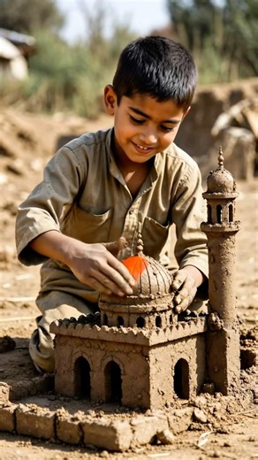 From Mud to Mosque 🕌 | A Child’s Creative Islamic Masterpiece #interiordesign #ramadan #islam