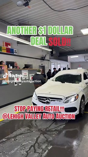 ANOTHER DOLLAR DEAL SOLD!!!! 💵🚗 Our promotion at Lehigh Valley Auto Auction located in Whitehall, PA. Every single Saturday RAIN/SNOW we will always have our sale! The “$1 DOLLAR DEAL” will sell to the high bidder every single time and the bid starts at $1! Full inventory posted on lehighvalleyautoauction.com. OPEN TO THE PUBLIC- all you need is your drivers license to register. $40 membership for the year! Questions? Staff would love to explain the process to you! 610-435-5554 #philly #harris