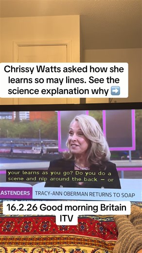 How Chrissy Watts Memorizes Lines on EastEnders